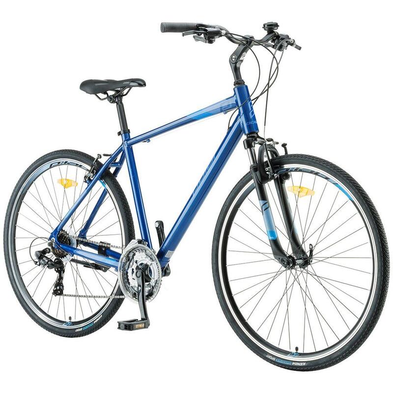 Bicicleta Trekking Polar Helix 2023 - 28 Inch, XL, Albastru