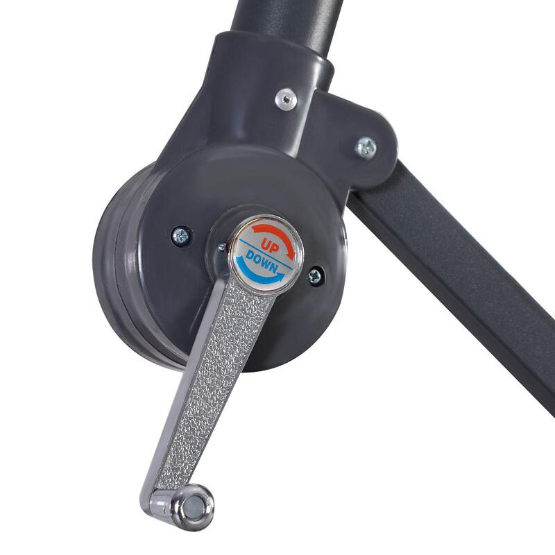 Umbrela de soare suspendata, 2,8 m, gri