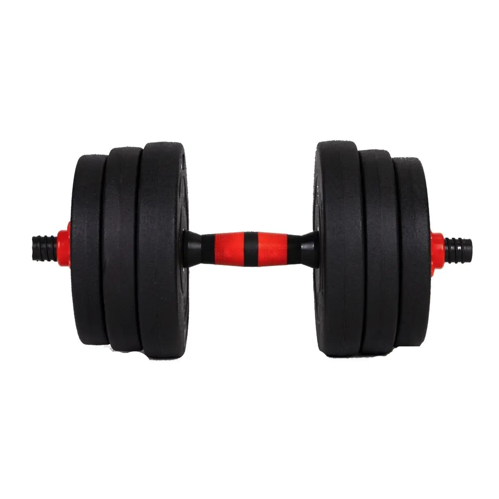 Set gantera/haltera Orion negru/rosu, greutate 30 kg 2/6