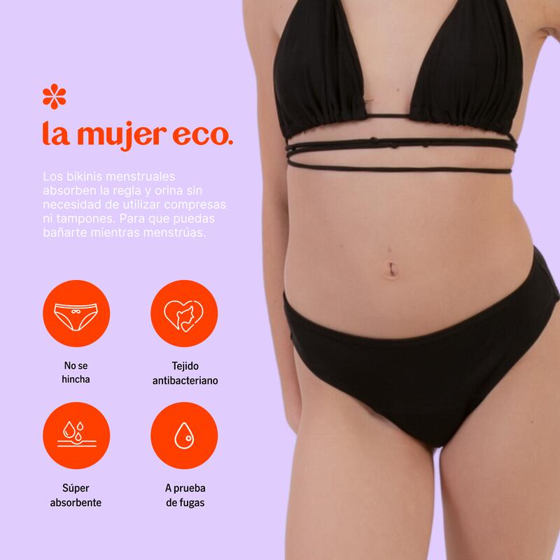 Bikini Menstrual Clásico Ecowoman Niña Flujo Moderado