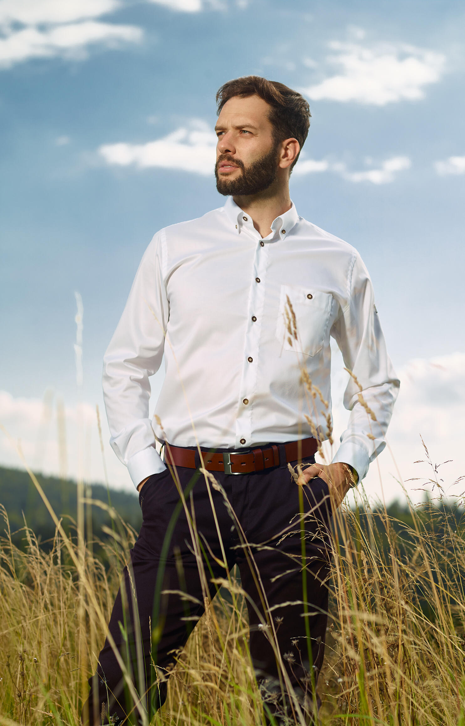 Herren Jagdhemd Tagart Iceberg slim 100% Baumwolle 5/5