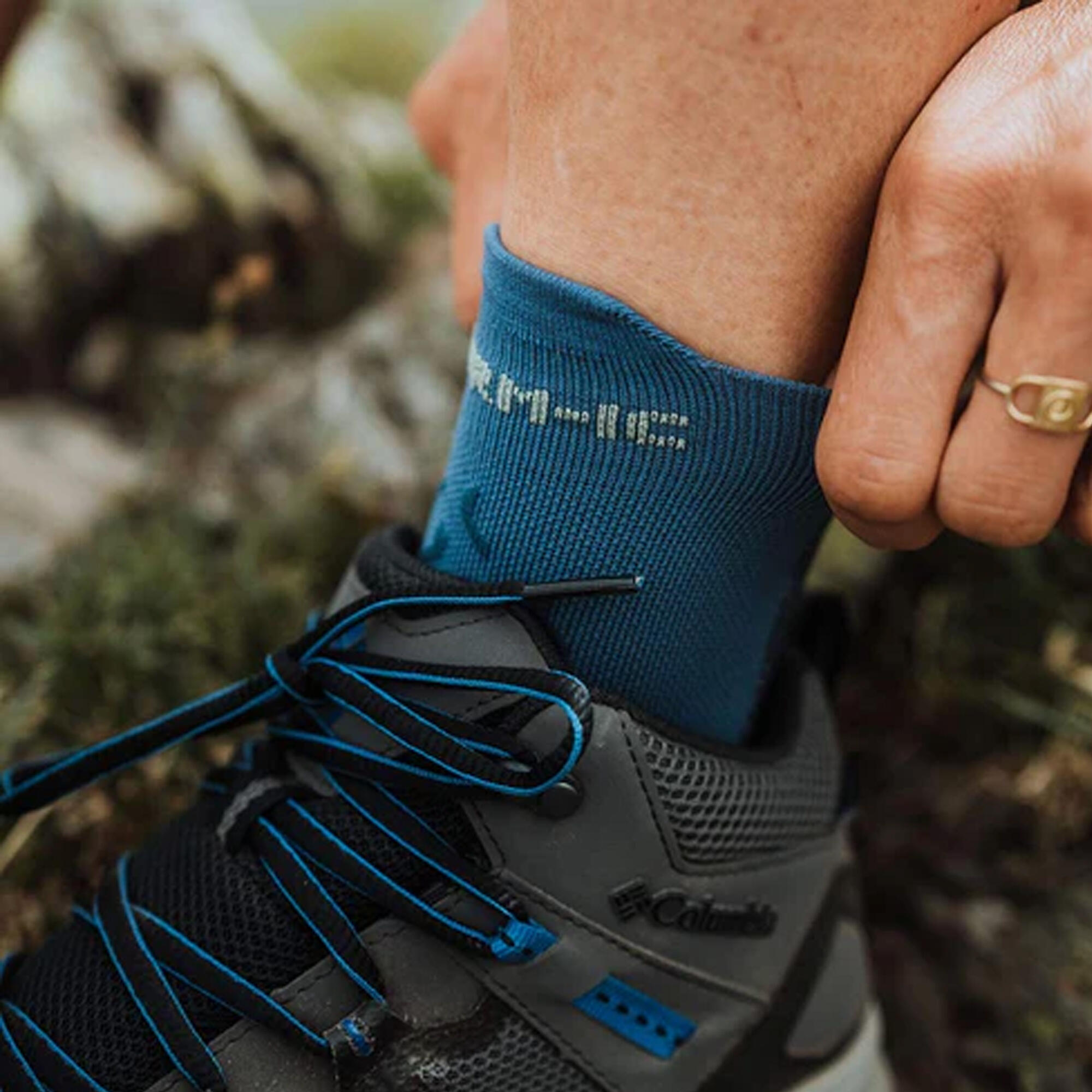Meias de caminhada mais secas, anti-humidade - Outdoor UltraCool Ankle 4/6