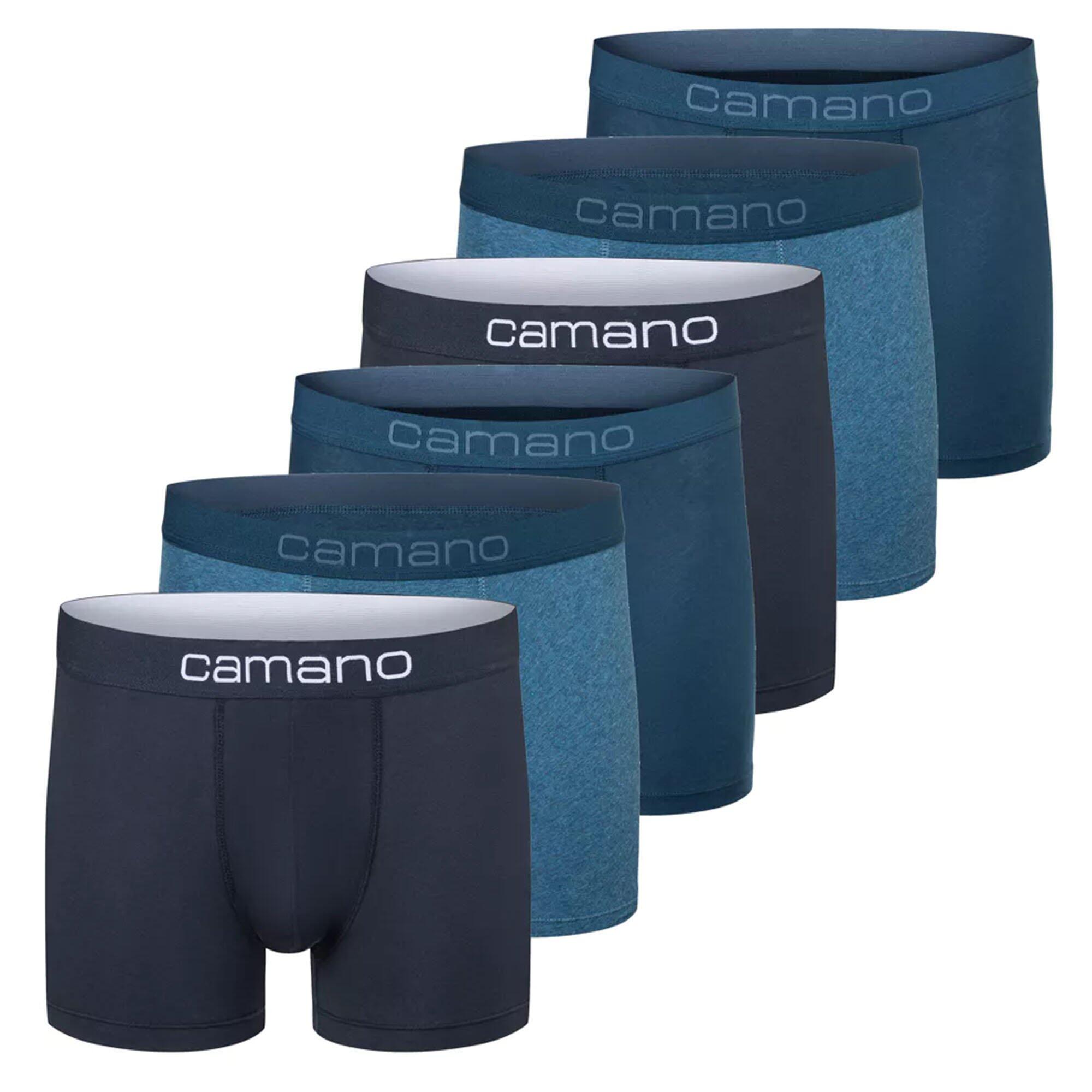 CAMANO Boxershort Herren 6er Pack Figurbetont-Men comfort BCI Cotton Boxershorts 6p in