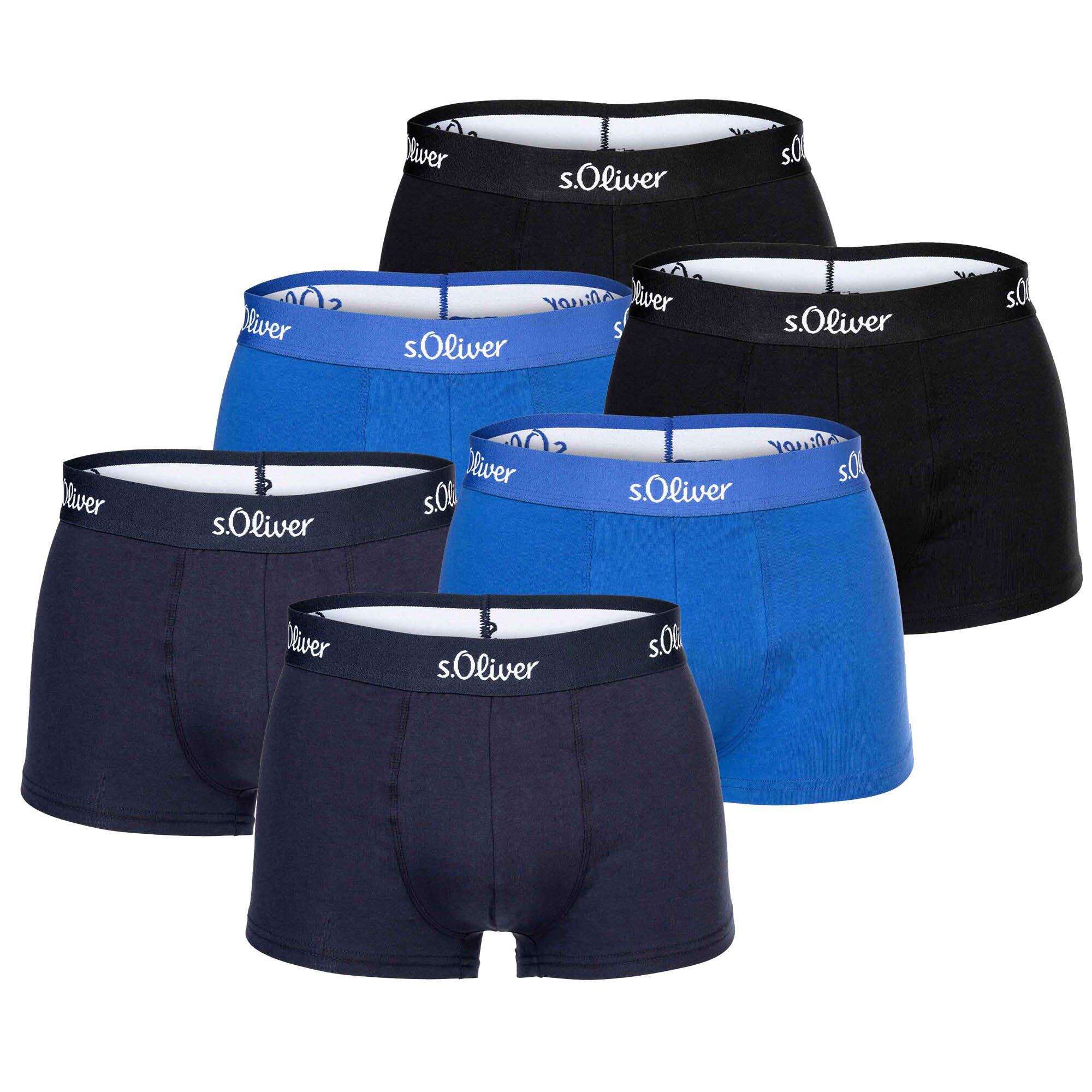 S.OLIVER Boxershort Herren 6er Pack Stretch
