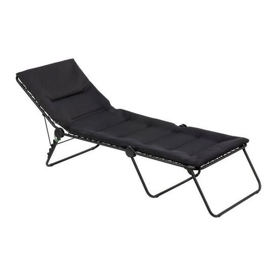 Lit de soleil pliant matelassé - SIESTA L - Noir - Lafuma Mobilier
