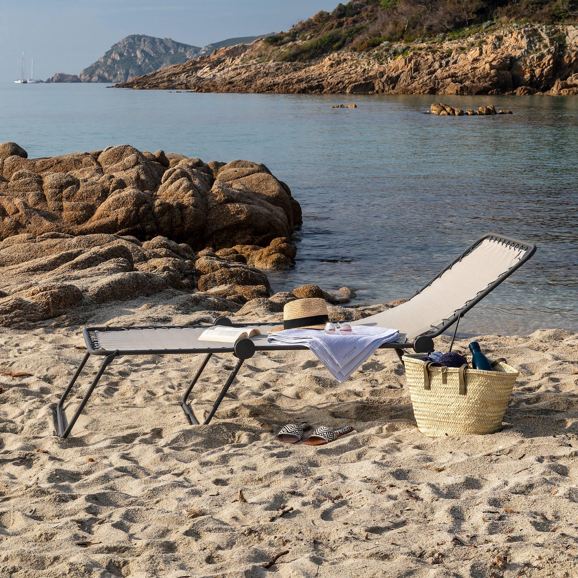 Lit de soleil pliant - SIESTA L - Beige - Lafuma Mobilier 7/7