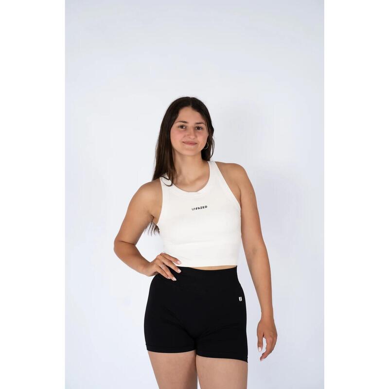 Brassière de sport Bodybuilding Femme Tank Top Unfazed - Blanc