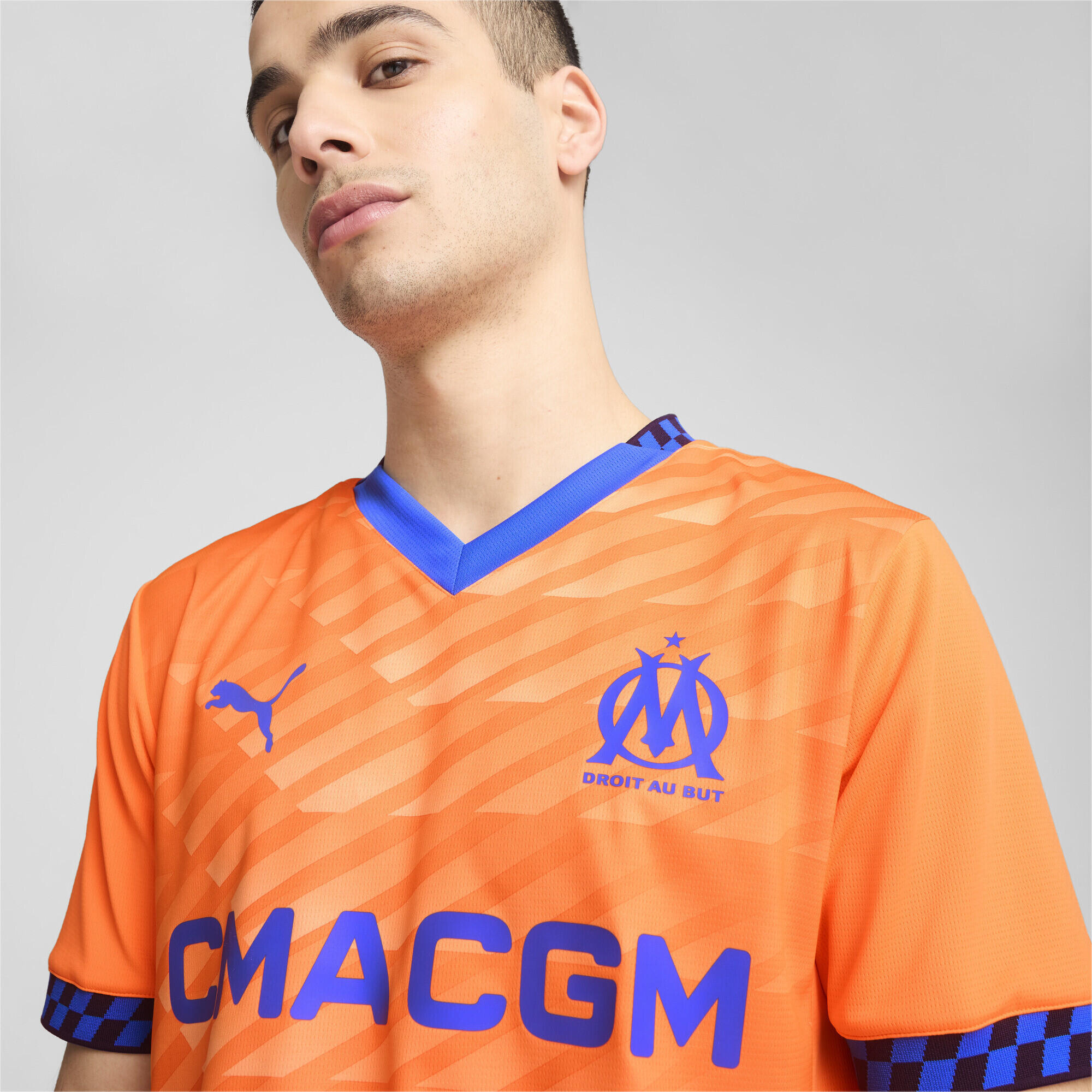 Maillot Vintage Olympique De Marseille – Orange – Années 80 – Taille XL