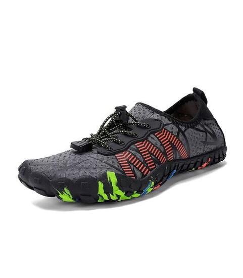 Chaussures Aquatiques Néoprène Femme Sport Deluxe Kayak SUP T.39 Gris-Rouge