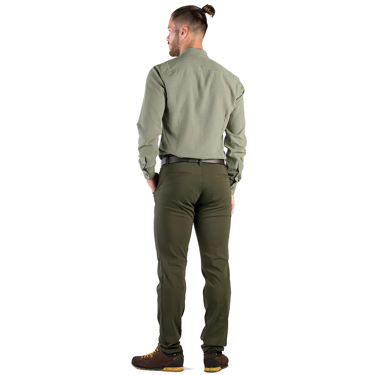 Pánská lovecká košile Tagart Sahara Green SLIM s úpravou proti UV záření 4/5
