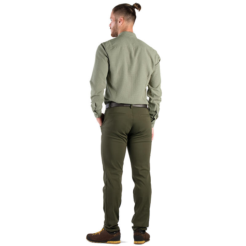 Pánská lovecká košile Tagart Sahara Green SLIM s úpravou proti UV záření