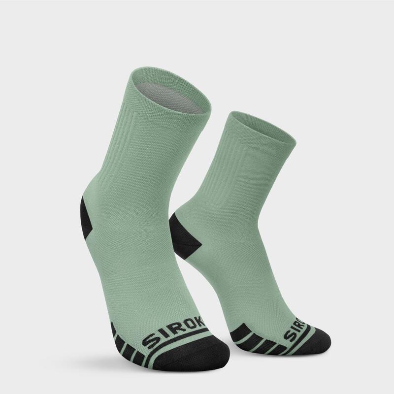 Calcetines de gravel ciclismo Hombre y Mujer GS1 Dual SIROKO Verde