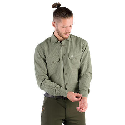 Herren Jagdhemd Tagart Sahara Green SLIM mit Anti-UV-Ausrüstung