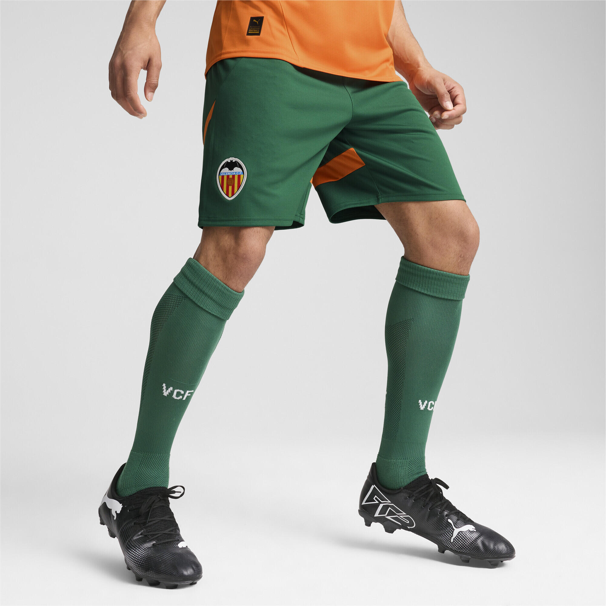 Shorts Valencia CF 24/25 da uomo PUMA Vine Rickie Orange Green PUMA