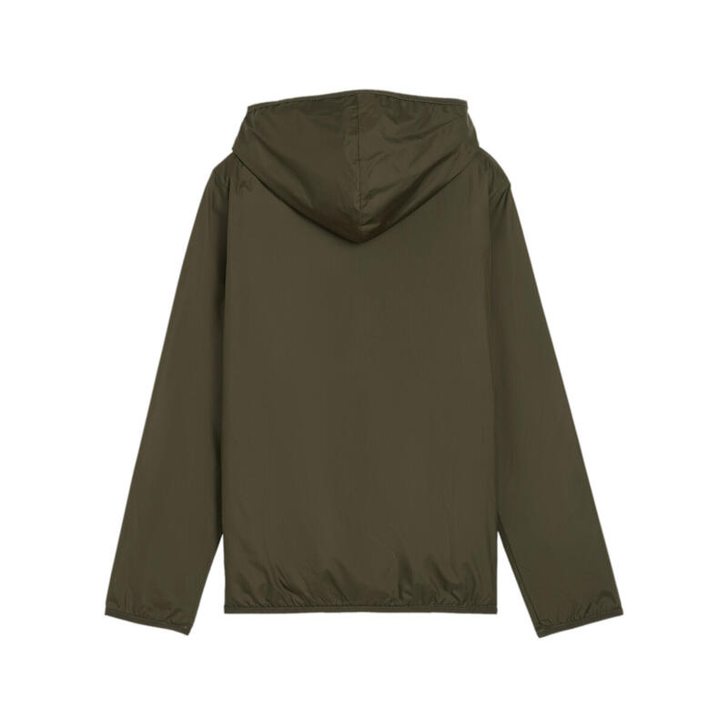 Giacca a vento in pile per ragazzi PUMA Dark Olive Green