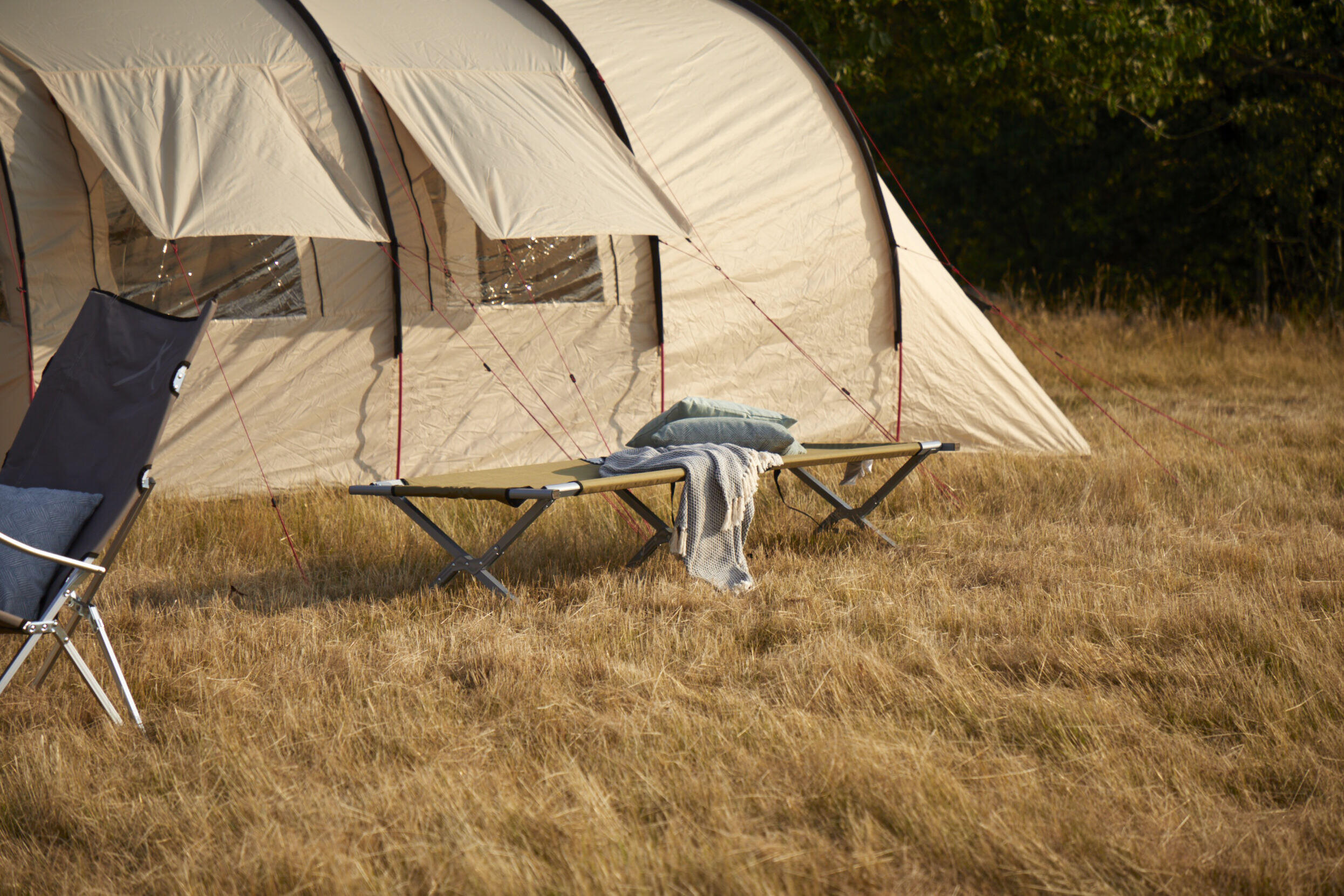Alu Feldbett Topaz Camping Liege Gäste Klapp Bett Groß 150 kg M 7/7