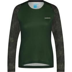 SHIMANO Langarm-Trikot Woman's  FORESTA , grün