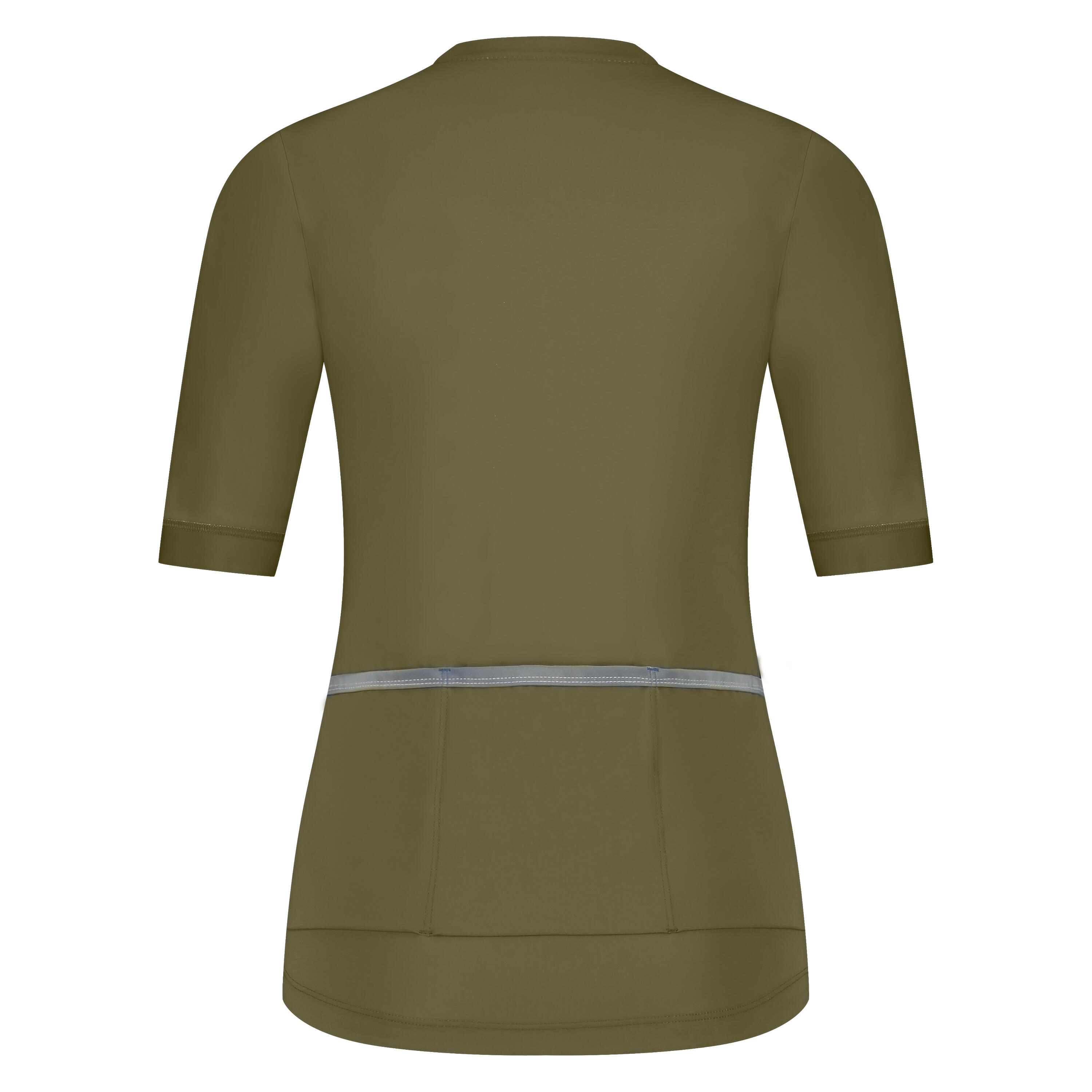 Kurzarm- Fahrradtrikot Donna FUTURO, Terra scura 2/3