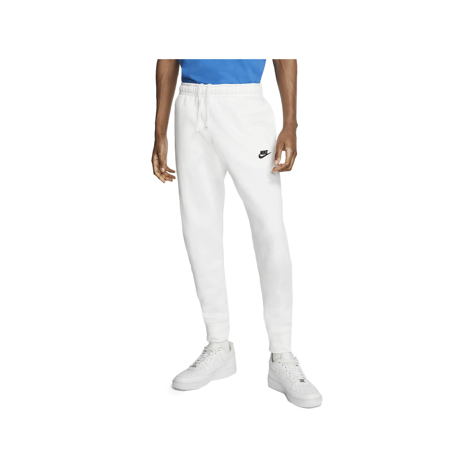 Pantatuta uomo (fleece) nike bianco 2/6
