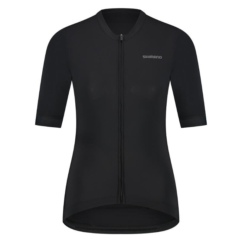 SHIMANO Fietstrui korte mouw Dames FUTURO, Zwart