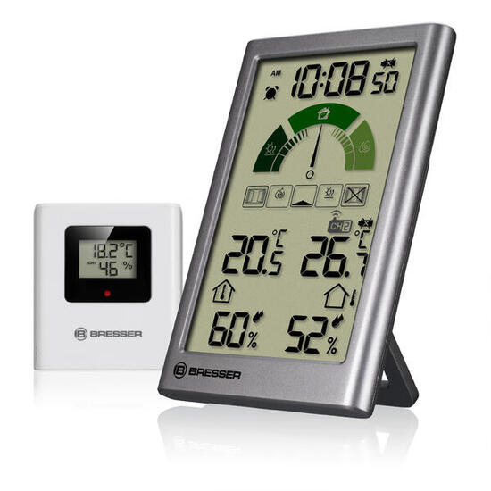 BRESSER Thermo-Hygrometer mit Lüftungsempfehlung VentAir V