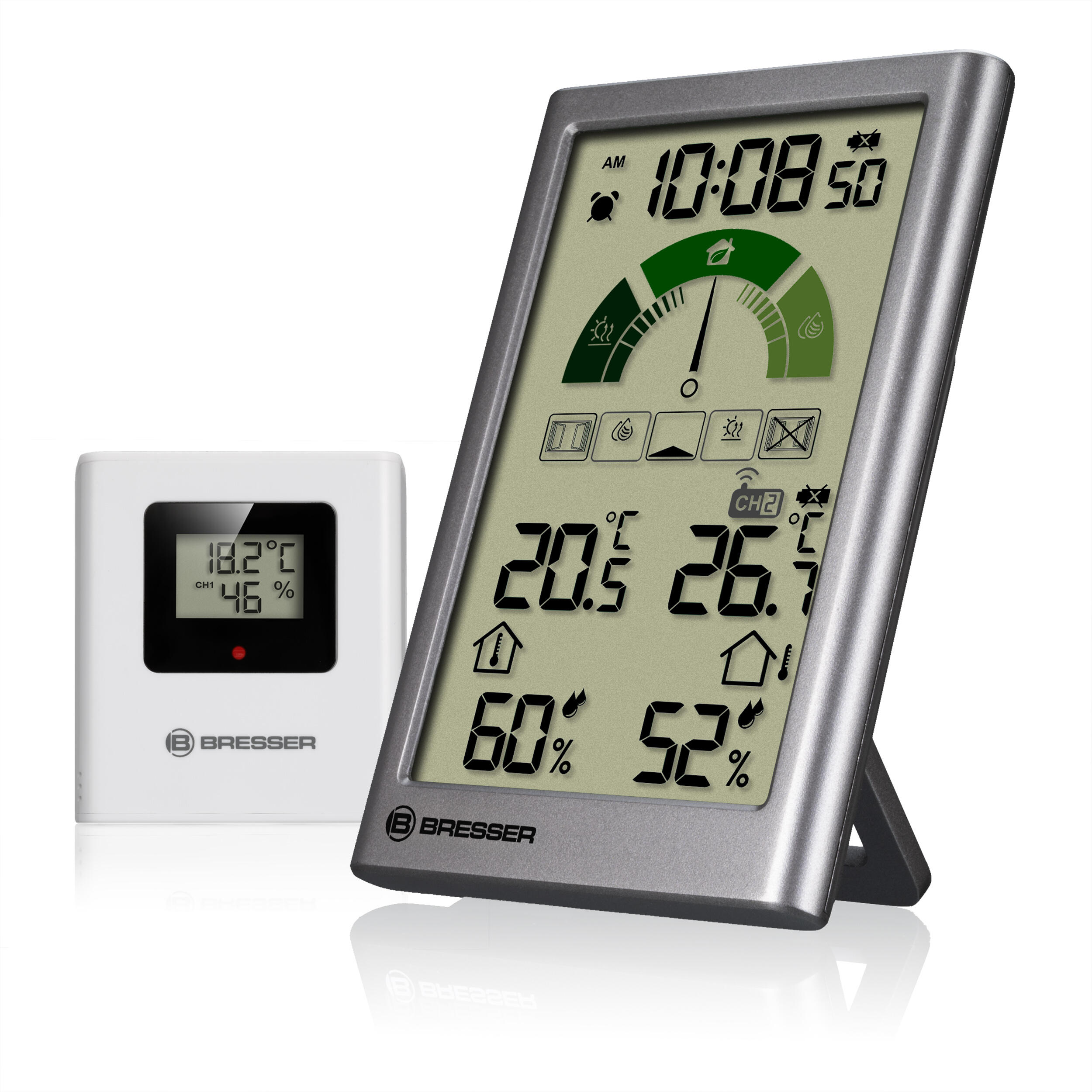 Bresser - Bresser Thermo-hygromètre Avec Recommandation De Ventilation Ventair V - Station Météo - Noir - Taille Unique - Decathlon