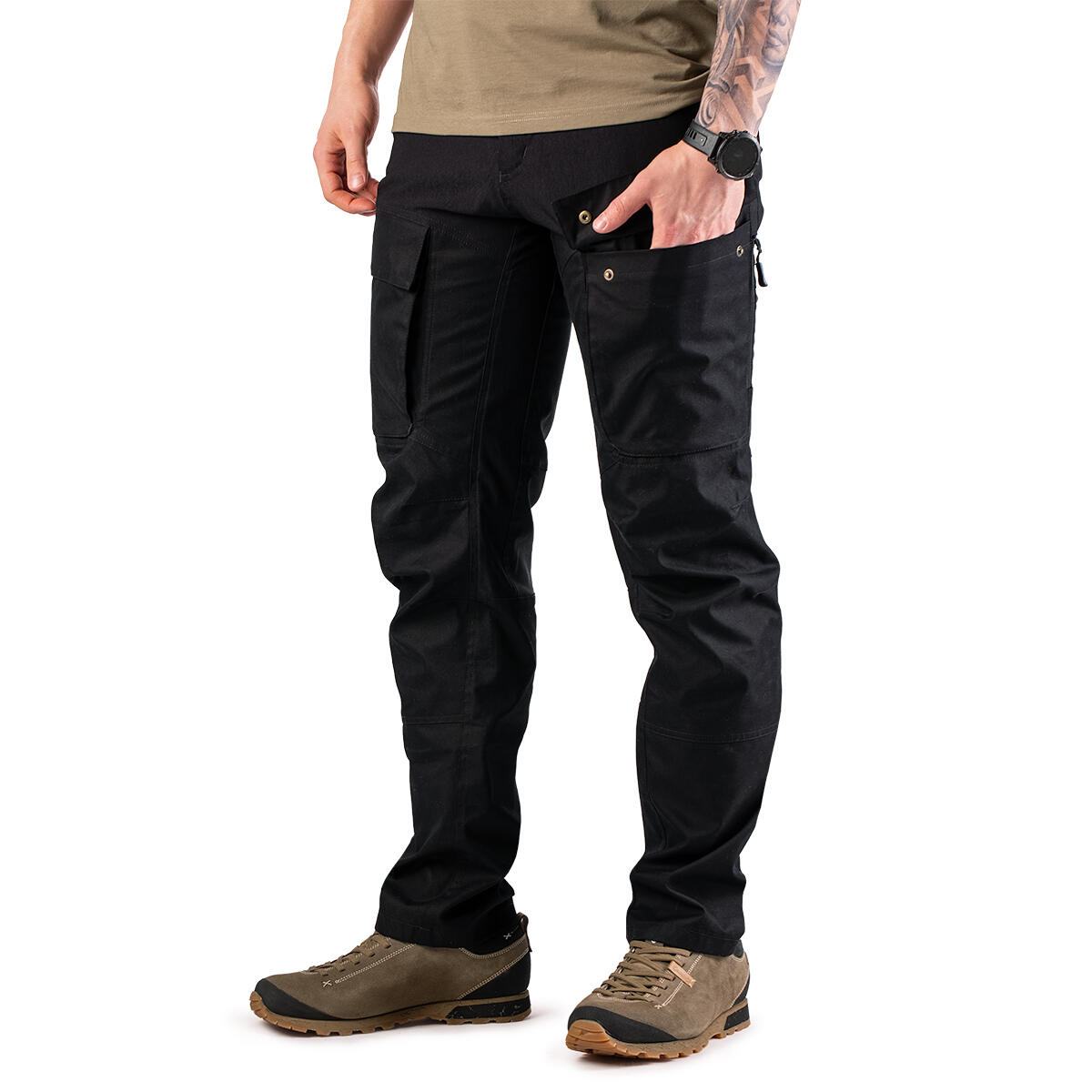 Pantalon de chasse pour homme Tagart 4Track noir en matériau résistant 3/5