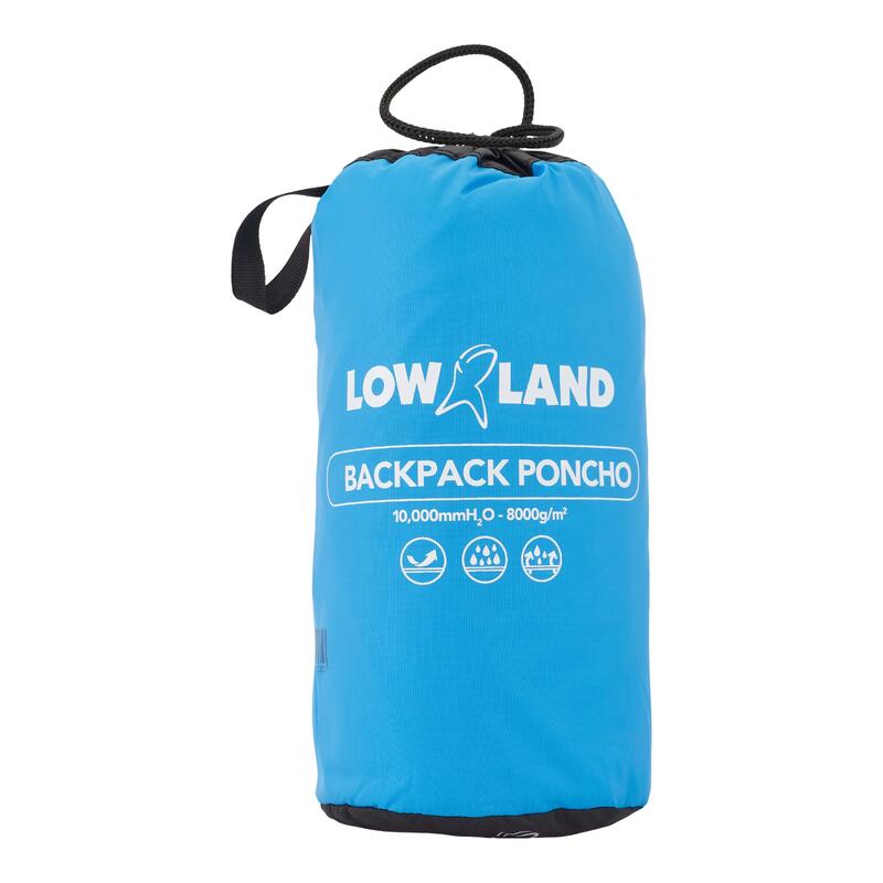 LOWLAND Rugzakponcho - 100% waterdicht (10.000mm) - ademend (8.000g/M²)