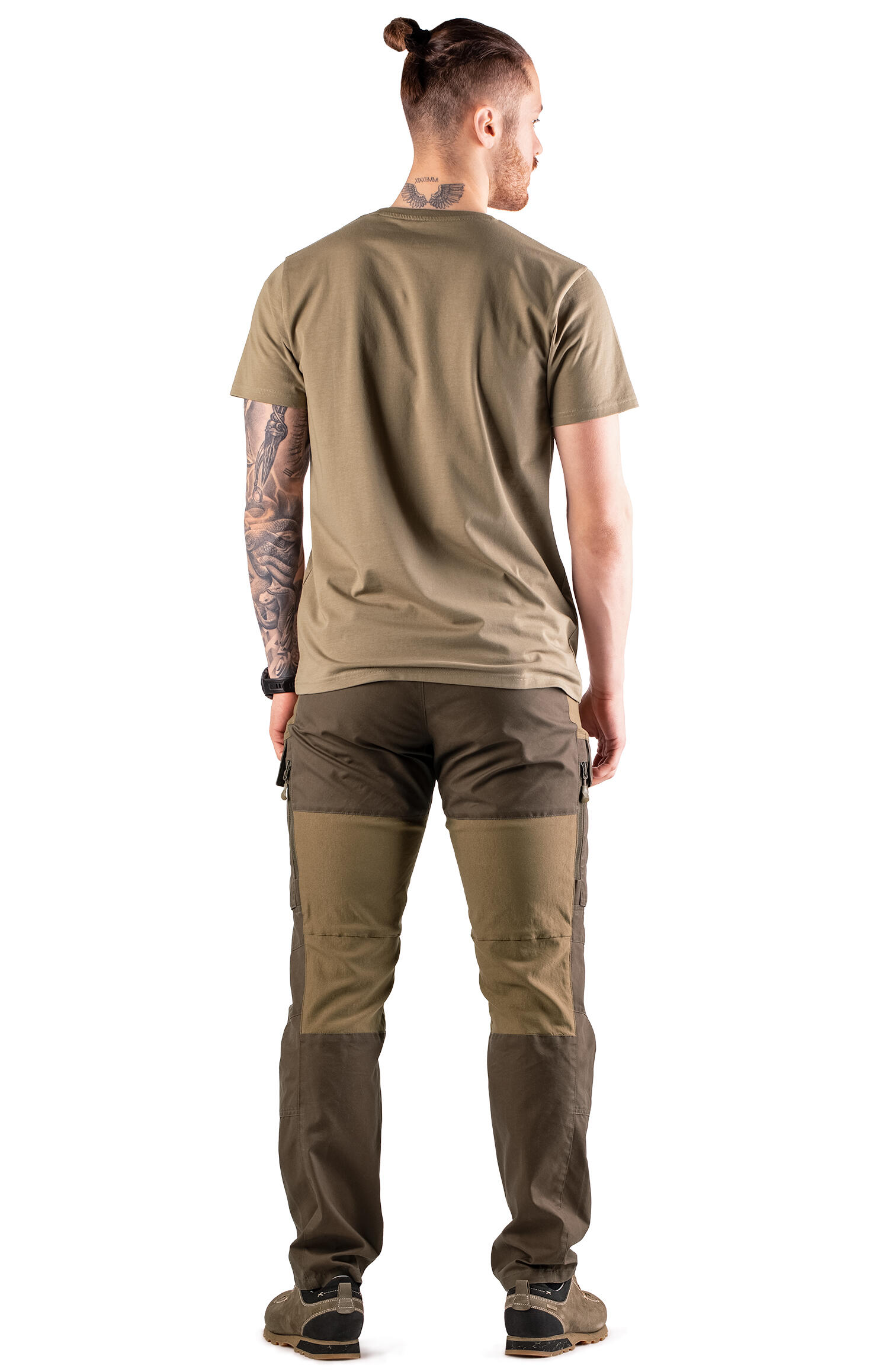 Pantalon de chasse homme Tagart 4Track marron en matériau résistant 6/6