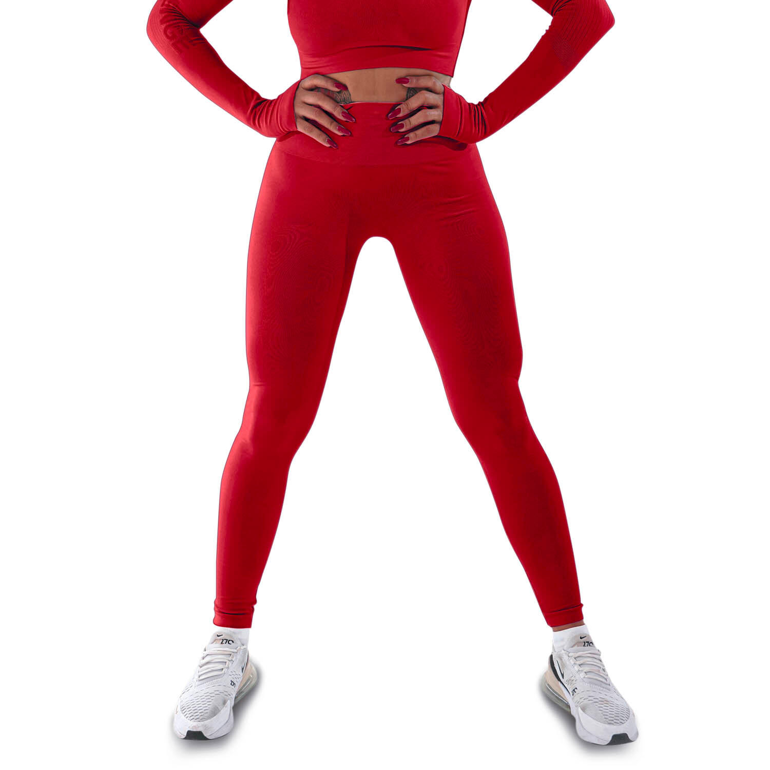 R-evenge - Leggings Techniques Avec Effet Push-up Et Silhouette Parfaite. - Legging - Rouge - Decathlon