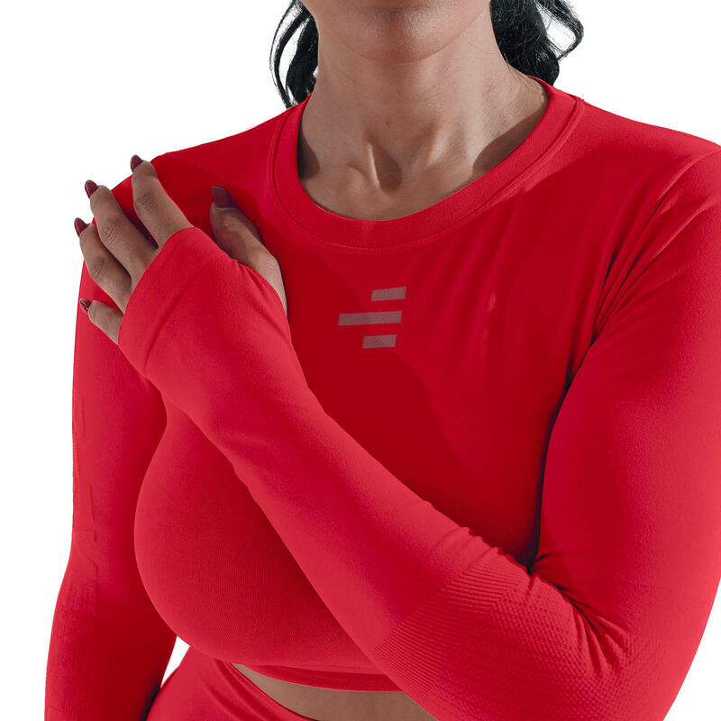 Technisches Langarmtrikot für Damen für alle Fitness- und Outdoor-Aktivitäten