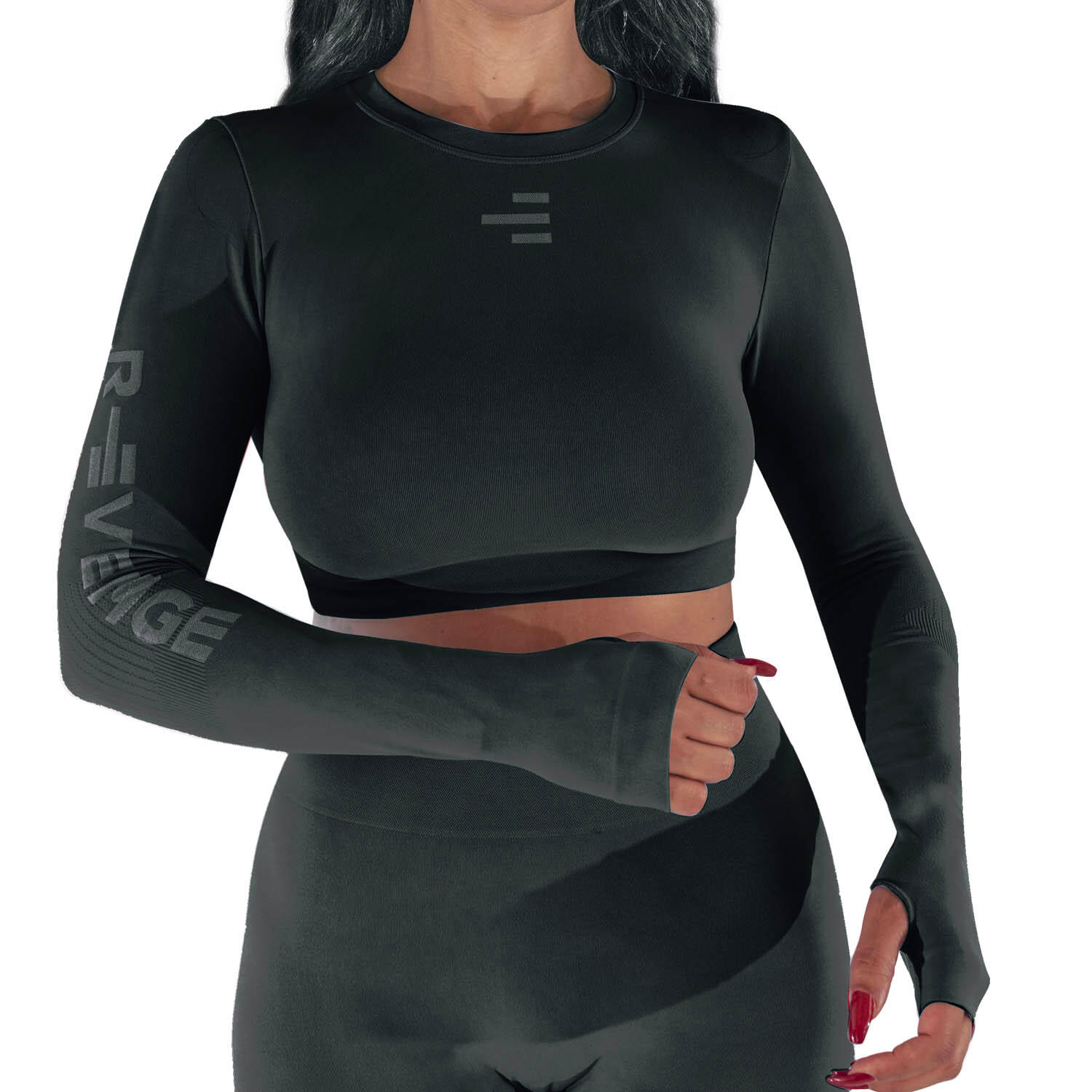 Technisch dameshirt met lange mouwen voor alle fitness- en outdoor-activiteiten 2/4