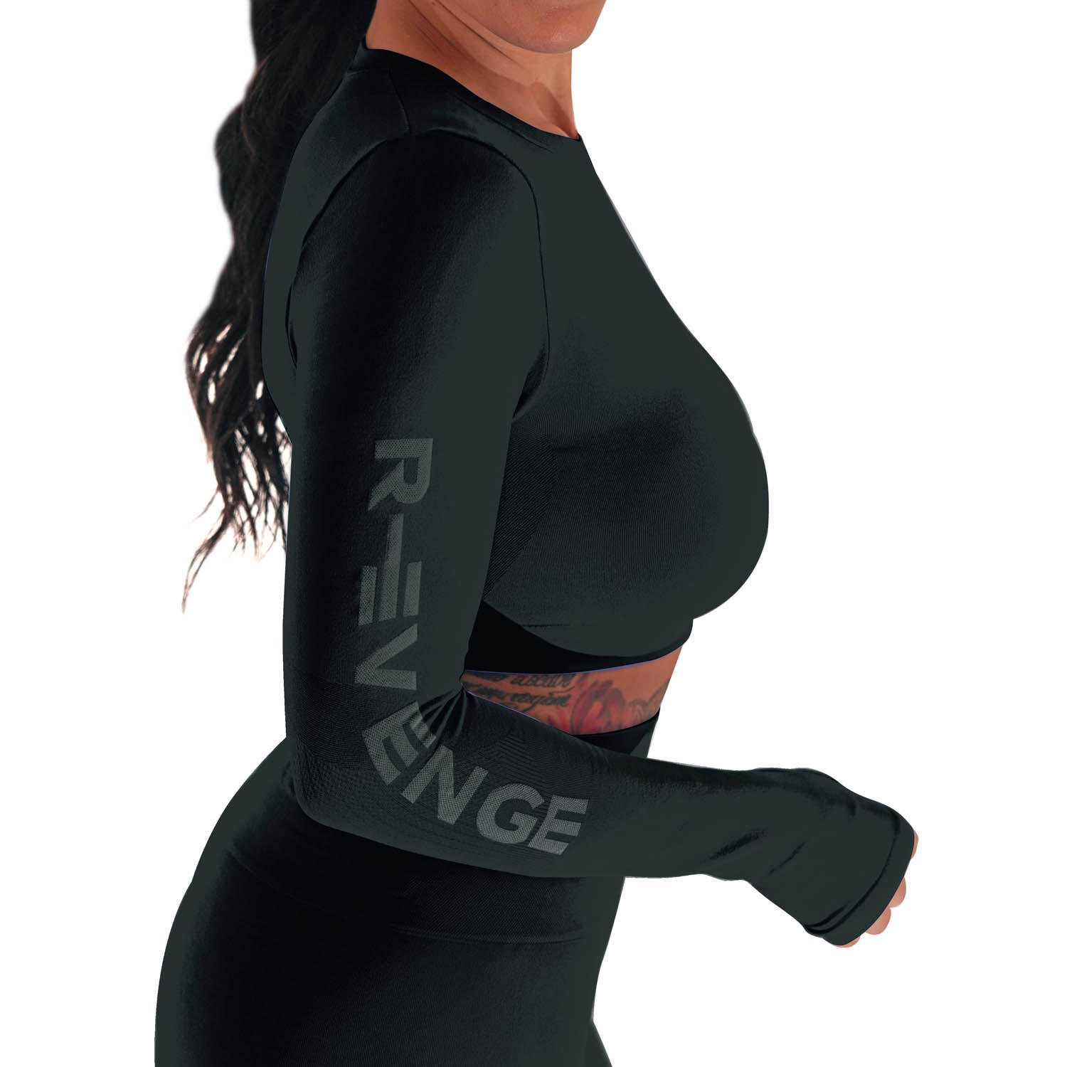 Technisch dameshirt met lange mouwen voor alle fitness- en outdoor-activiteiten 3/4