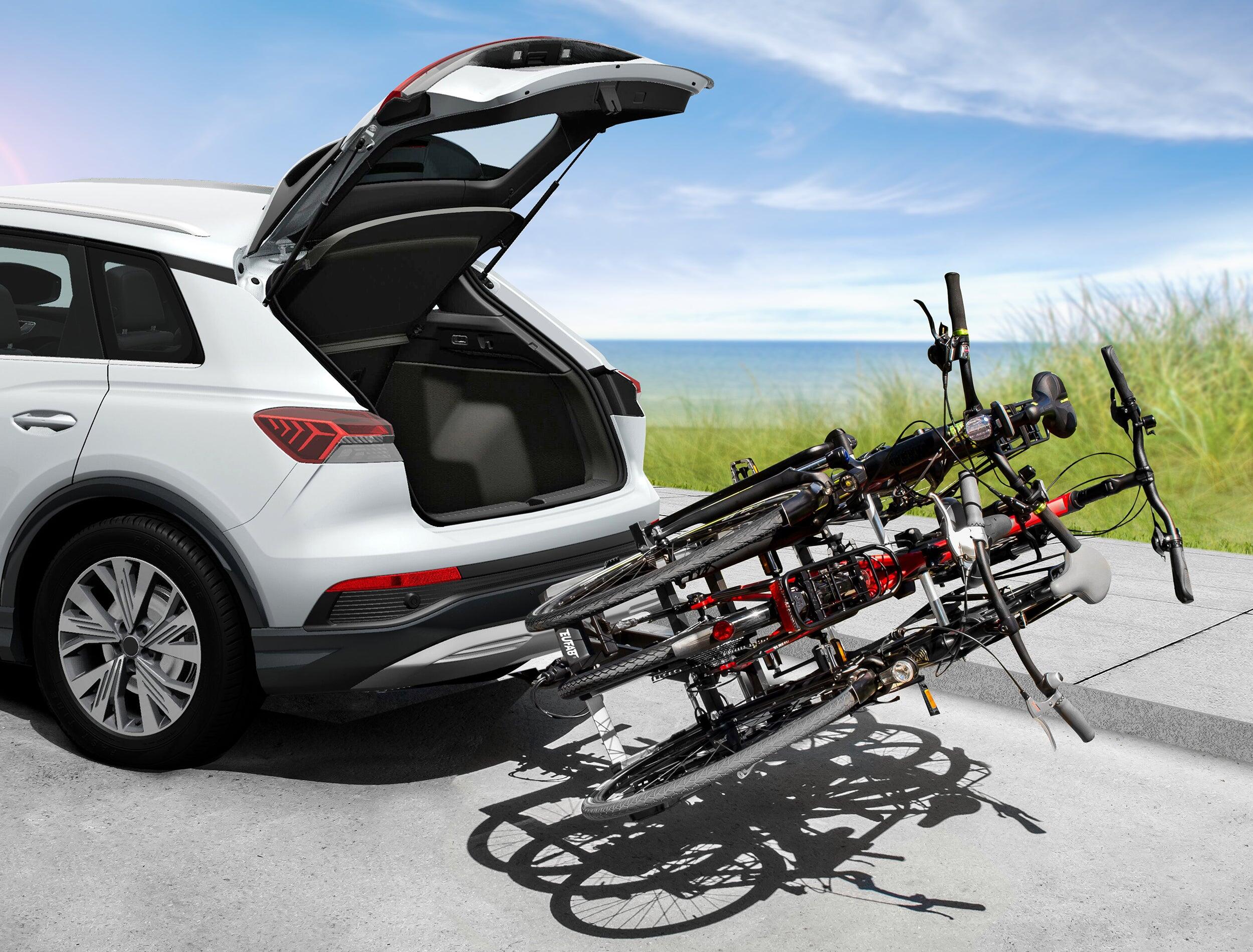 PORTE-VÉLOS 3 VÉLOS PLATEFORME PLIABLE ET BASCULANT PREMIUM III - EUFAB 4/8