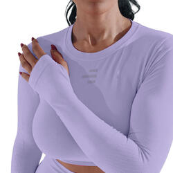 Pull technique à manches longues pour femmes