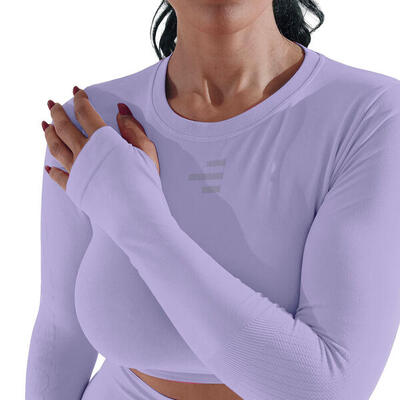 Maglia tecnica donna manica lunga per tutte le attività in palestra e outdoor