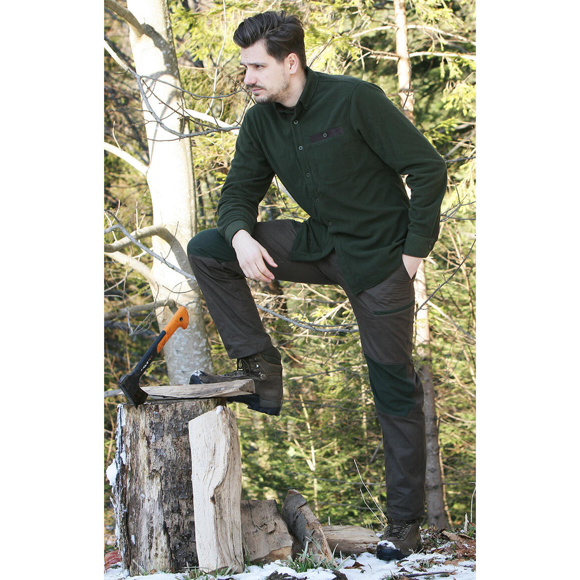 Chemise de chasse pour homme Tagart North en polaire chaude. TAGART Decathlon