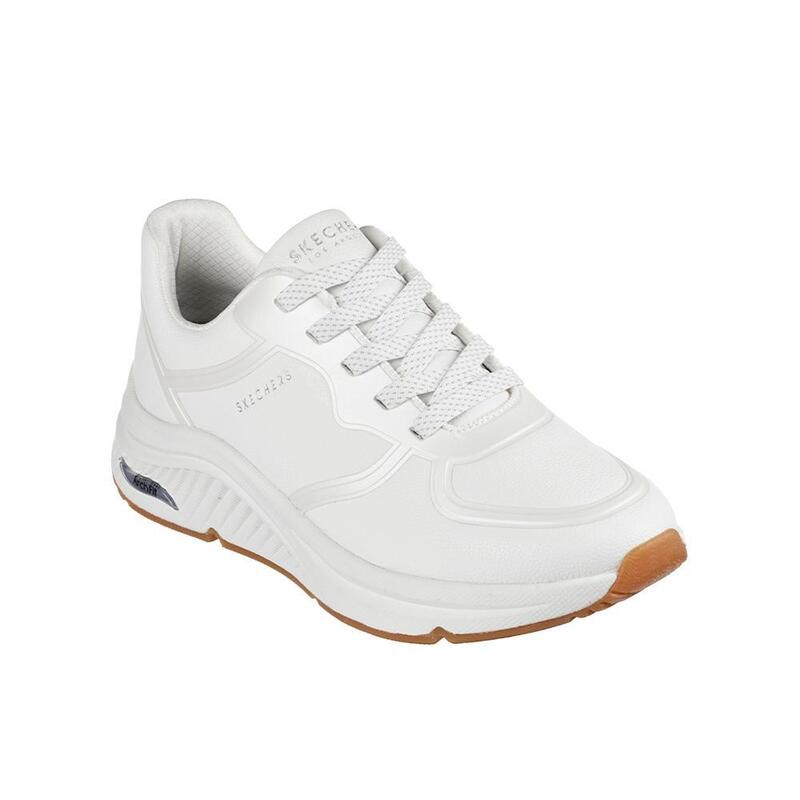 Zapatillas Deportivas Caminar Mujer Skechers 155570_WHT Blancas con Cordones