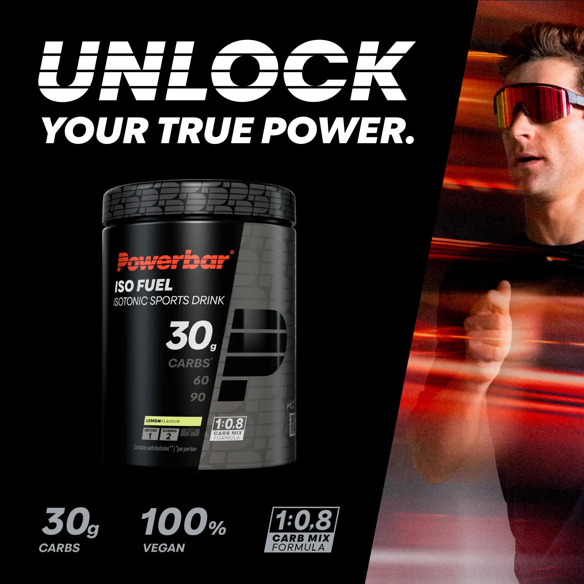 Iso Fuel Bevanda isotonica per lo sport 30 Lemon 608g Powebar 2/7