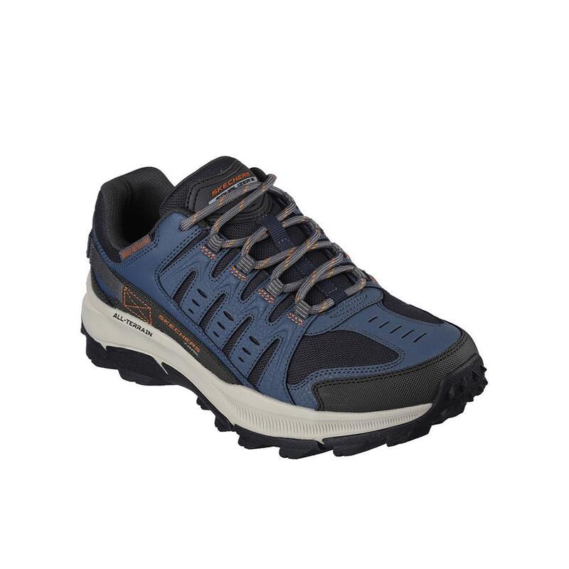 Zapatillas Deportivas Caminar Mujer Skechers 237501_NVOR Azul y Negro Cordones