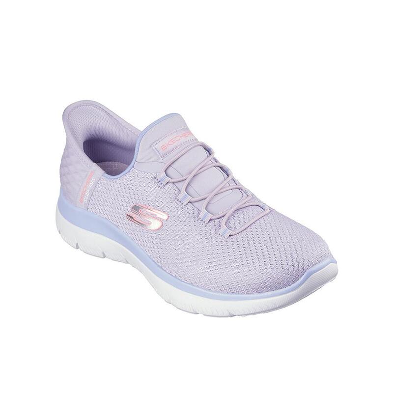 Zapatillas Deportivas Caminar Mujer Skechers 150123_LAV Lilas con Cordones