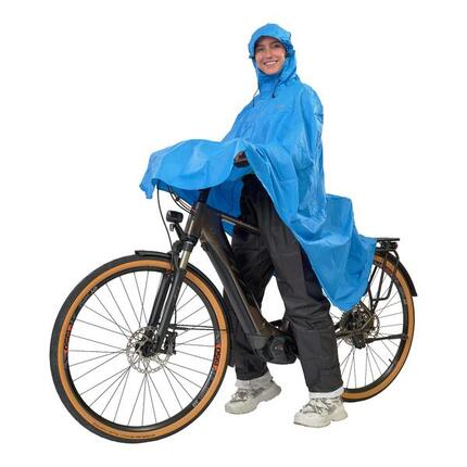 LOWLAND Fahrradponcho 100% wasserdicht (10.000mm) - atmungsaktiv (8.000g/M²)