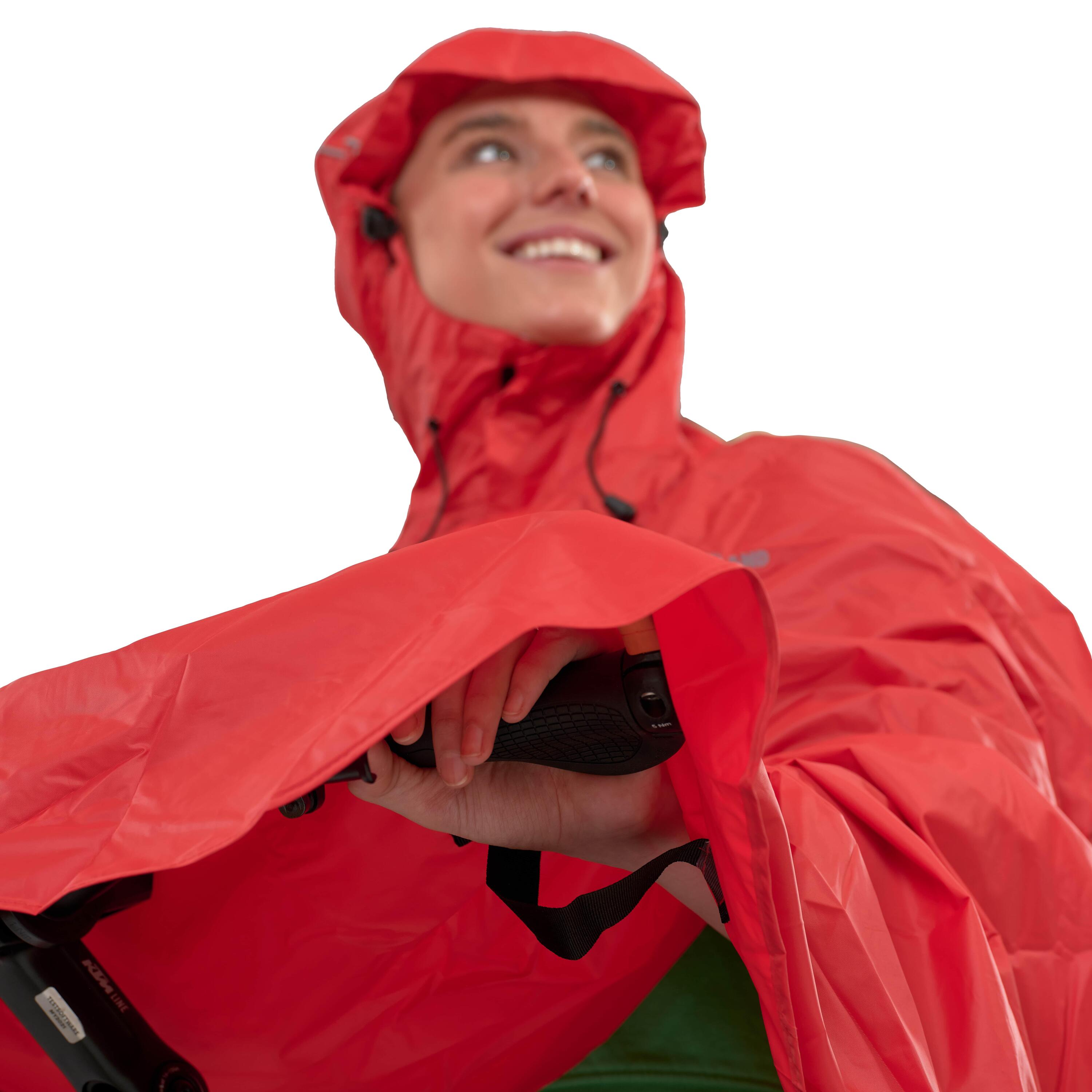 Poncho de ciclismo LOWLAND 100% impermeable (10.000mm) 2/3