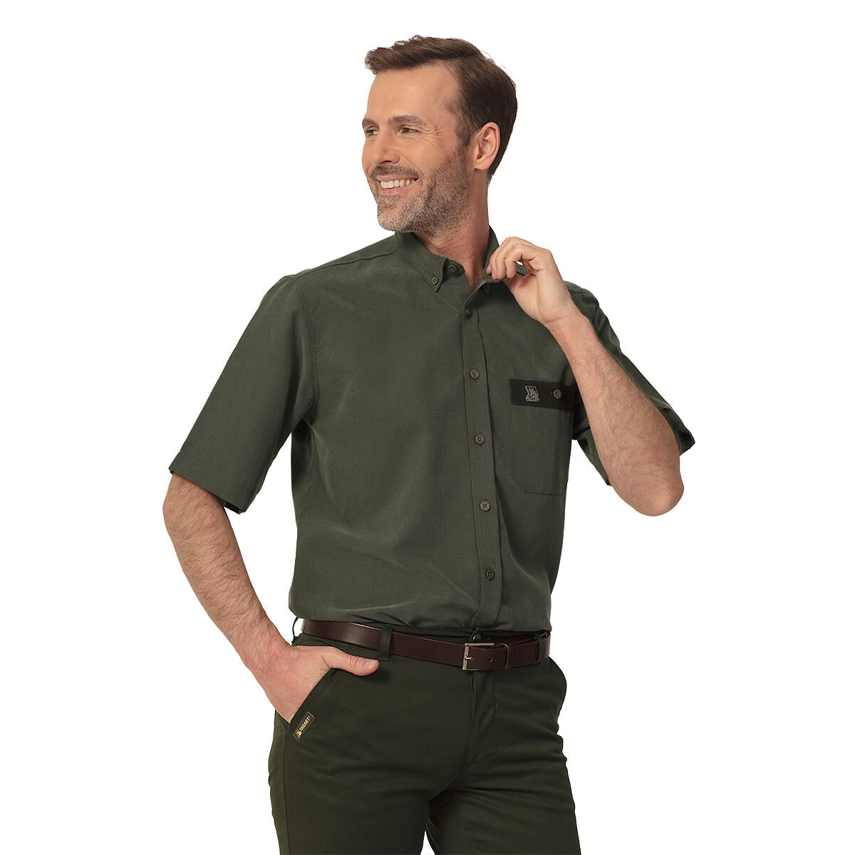 Tagart - La Chemise De Chasse Tagart Vermont À Manches Courtes Est Très Confortable - Chemise Manches Longues - Vert - 52 2xl - Decathlon