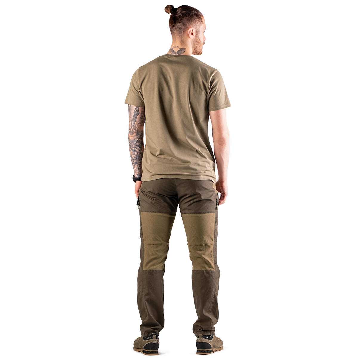 T-shirt de chasse homme Tagart FNT Camp Beige avec imprimé 4/4