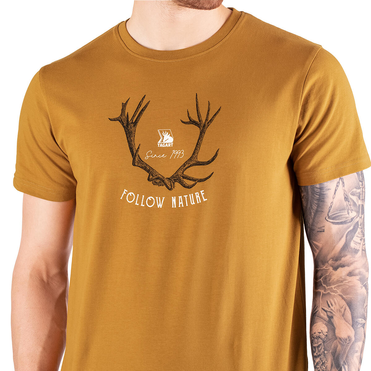 T-shirt de chasse homme Tagart FNT Antler Honey avec imprimé 5/5
