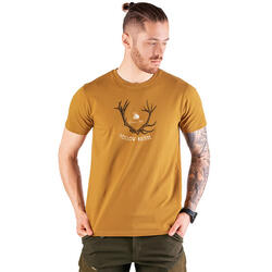 T-shirt de chasse homme Tagart FNT Antler Honey avec imprimé
