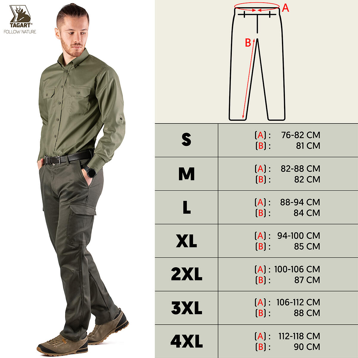 Pantalon de chasse pour hommes Tagart Enduro 2 résistant 2/6