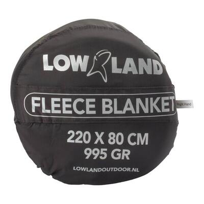 Lowland - fleece deken slaapzak met capuchon - 220x80cm