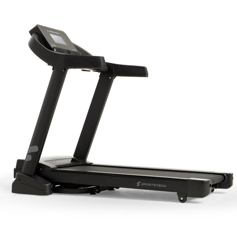 SPORTSTECH Tapis De Course Pliable F37, Capteurs, 12 Programmes, 20 km/h, MP3